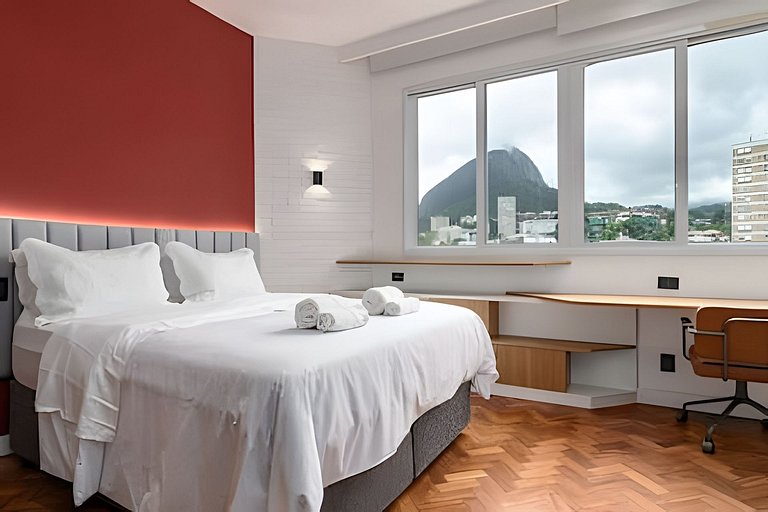 CurtaLeblon:Studio lindo entre a praia e a Lagoa