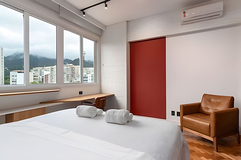 CurtaLeblon:Studio lindo entre a praia e a Lagoa