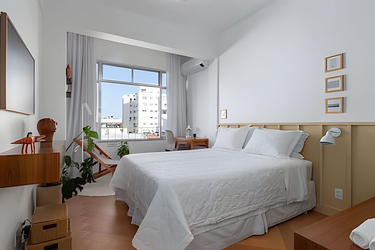 CurtaIpanema: Studio encantador c/vista para o mar